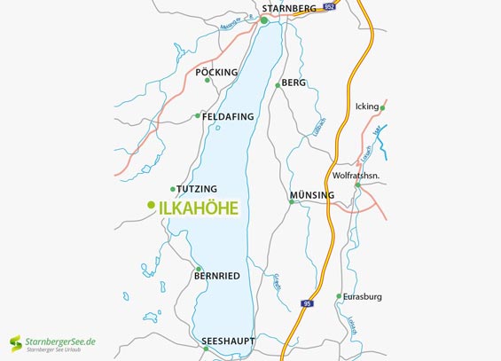 Ilkahöhe auf der Karte