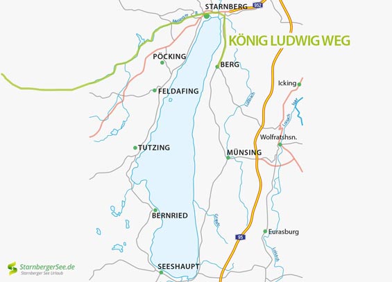 König-Ludwig-Weg auf der Karte