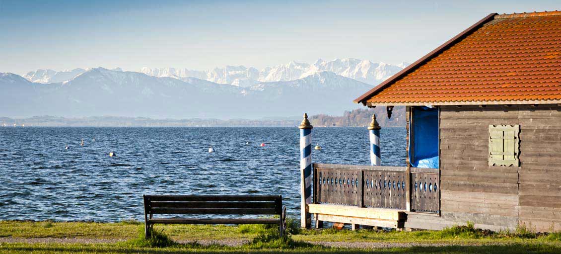 Aussicht von einer der Starnberger See Ferienwohnungen Starnberger See Ferienwohnung