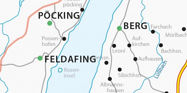 Starnberger See Karte